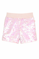 Shorts per bambina Billieblush rosa con decorazione a paillettes U21880 111 BILLIEBLUSH 