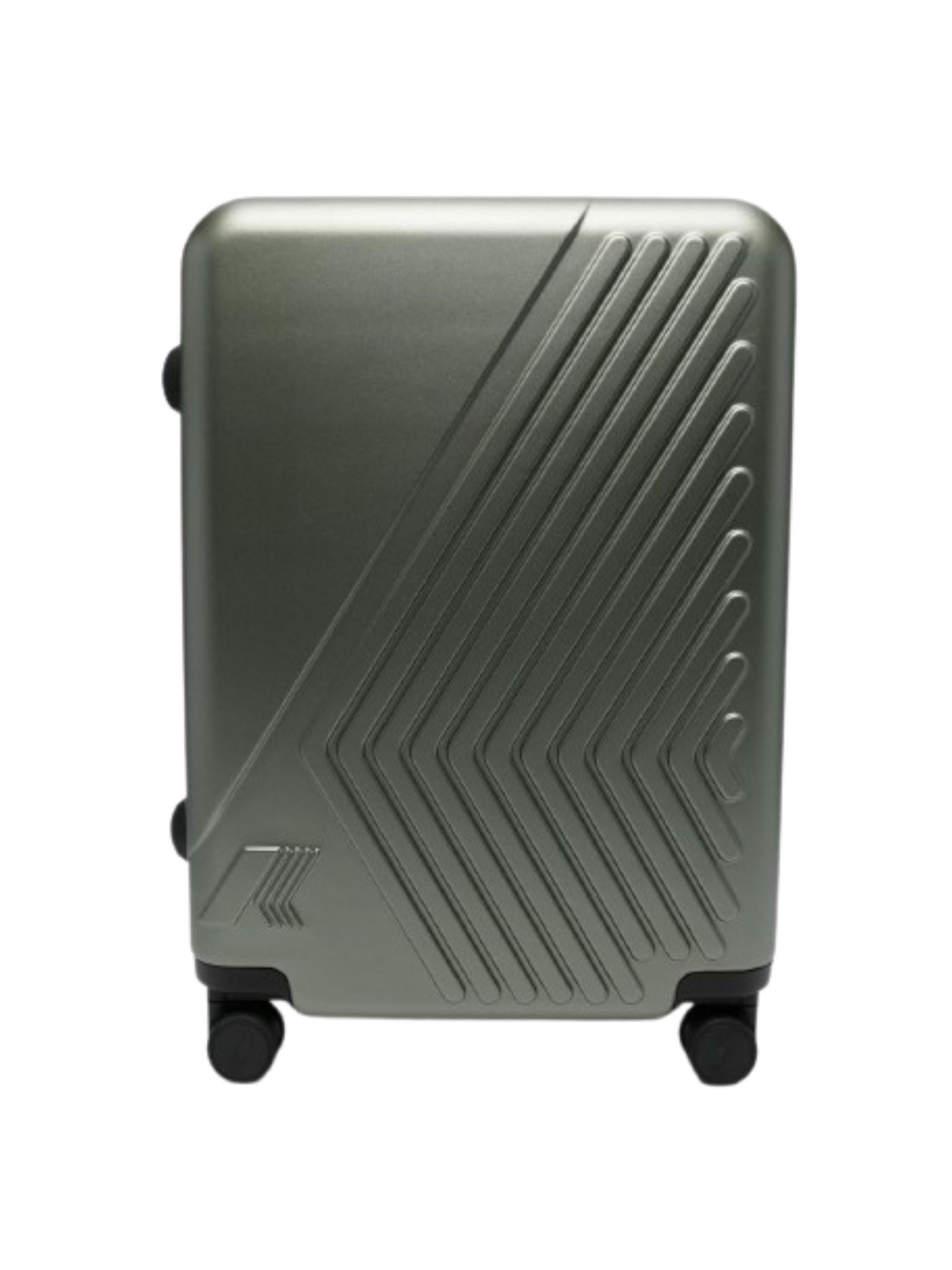 Trolley Eudoxieur K-Way Kids verde con monogramma tono su tono K41351W V15 K-WAY KIDS 