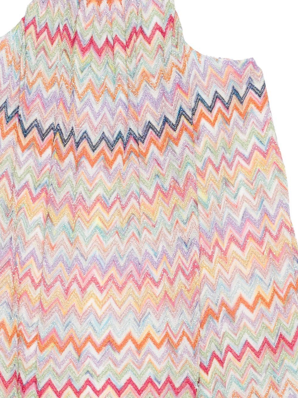 Abito per bambina Missoni Kids multicolore con motivo a zig-zag MY1B02 Q0107 999 MISSONI KIDS 