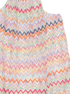 Abito per bambina Missoni Kids multicolore con motivo a zig-zag MY1B02 Q0107 999 MISSONI KIDS 