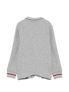 Blazer per bambino Emporio Armani Kids grigio con trama a tacca EB001532 AF10126 O8042 EMPORIO ARMANI KIDS 