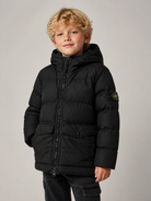Giubbino per bambino Stone Island Kids nero con trama imbottita L2S164100012S0A23 V0029 STONE ISLAND KIDS 