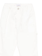 Pantaloni per bambino Paolo Pecora Kids bianco elasticizzati PP4385 GESSO PAOLO PECORA KIDS 