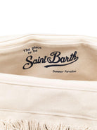 Borsa Vanity MC2 Saint Barth beige con logo a contrasto sul davanti VANI001 02564L MC2 ST. BARTH KIDS 