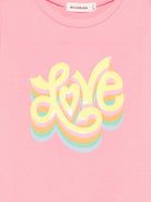 T-shirt per bambina Billieblush rosa con scritta "love" sul davanti U21931 499 BILLIEBLUSH KIDS 