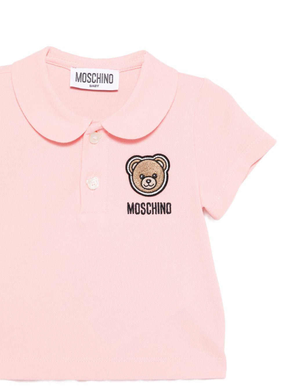 Set t-shirt e gonna per neonata Moschino Kids multicolore con Teddy ricamato sul davanti MDG01LLLA14 82543 MOSCHINO KIDS 
