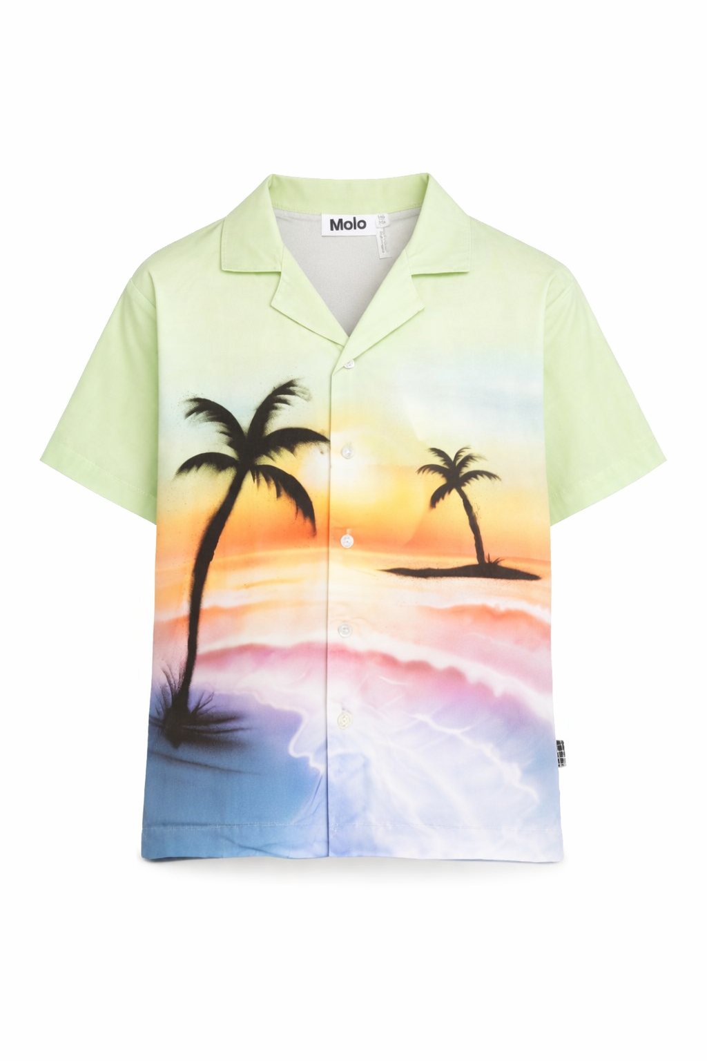 Camicia Rui per bambino Molo mulitoclore con stampa palme 1S26C101 9895 MOLO KIDS 
