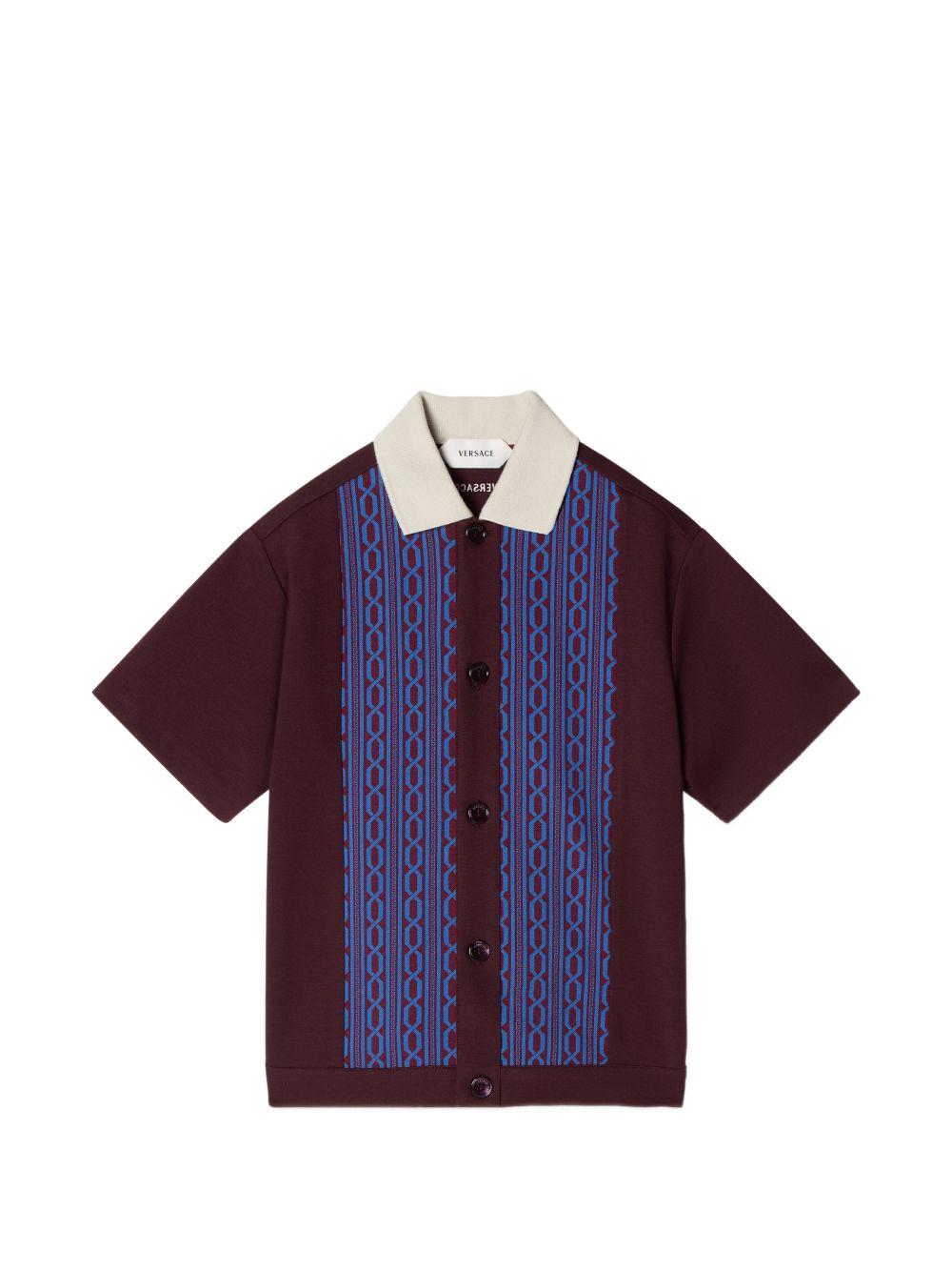 Camicia per bambino Versace Kids bordeaux con ricamo 10249391A18115 2RH20 VERSACE KIDS 