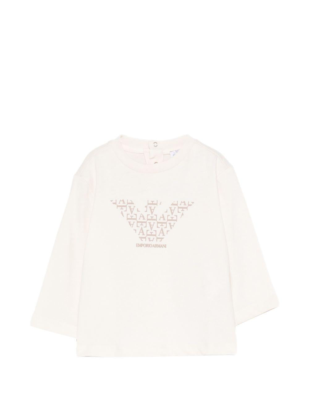 Set di tre t-shirt per neonato Emporio Armani Kids multicolore con logo sul davanti EB001923 AF16162 M9136 EMPORIO ARMANI KIDS 
