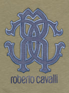 T-shirt per neonato Roberto Cavallo Kids verde con logo sul davanti CIP26085TS GREEN MAYFLY ROBERTO CAVALLI KIDS 