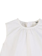 T-shirt per neonata Chloé Kids bianca con applicazioni floreali C20894 117 CHLOE' KIDS 