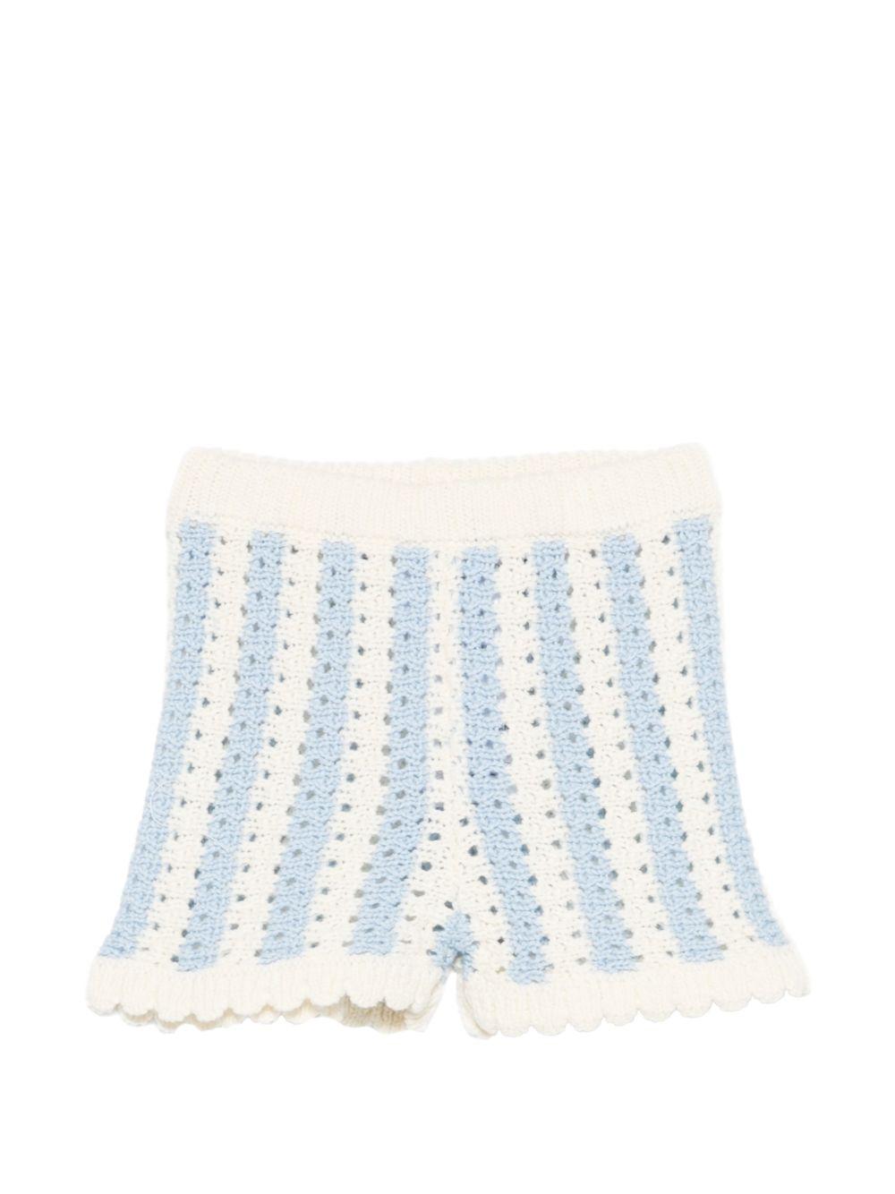 Shorts per neonata Louise Misha multicolore con lavorazione a uncinetto FRC-S26-S0259 BLUE LOUISE MISHA 