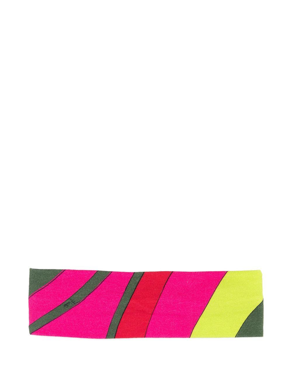 Fascia per capelli per neonata Emilio Pucci Junior multicolore con stampa Iride PZ0A14 Z3346 999 EMILIO PUCCI KIDS 