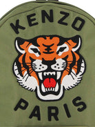 Zaino per bambini Kenzo Kids verde con caratteristico motivo Tigre K61836 64B KENZO KIDS 