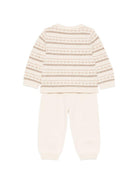 Completo per neonati Bonpoint Kids beige con motivo Fair Isle W06PSEK00005 902 BONPOINT KIDS 