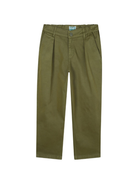 Pantaloni per bambino Kenzo Kids verdi con dettagli plissettati K61439 64T KENZO KIDS 