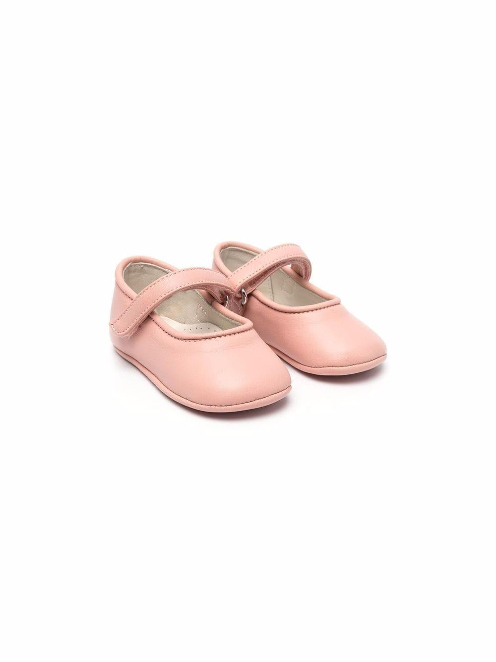 Ballerine per neonata Andrea Montelpare rosa con chiusura a strappo MT951 CIPRIA MONTELPARE TRADITION KIDS 