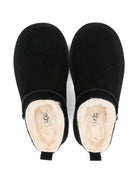 Ciabatte per bambina UGG Kids nere con fodera in pelliccia cruelty-free 1174410K BLK UGG 