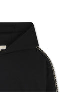 Felpa per bambina Michael Kors Kids nero in jersey con cappuccio R30478 09B MICHAEL KORS KIDS 