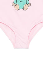 Costume da bagno per bambina MC2 Saint Barth Kids rosa con stampa Labubu CARA001 00960L MC2 ST. BARTH KIDS 