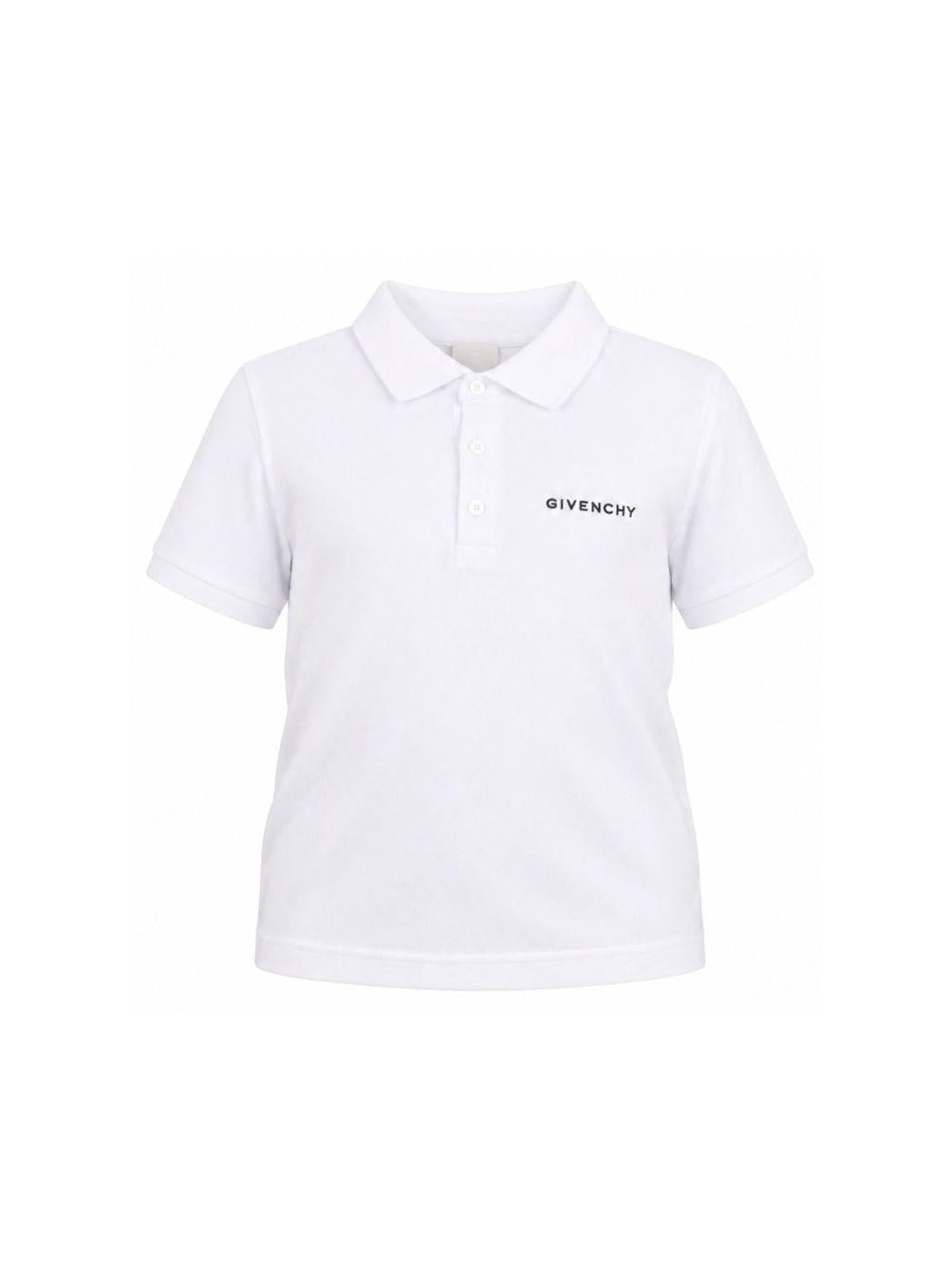 Polo per bambino Givenchy Kids bianco con colletto H31121 10P GIVENCHY KIDS 