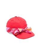 Cappello per bambina Emilio Pucci Junior rosso con dettaglio fiocco PY0A57 Z1457 412 EMILIO PUCCI KIDS 