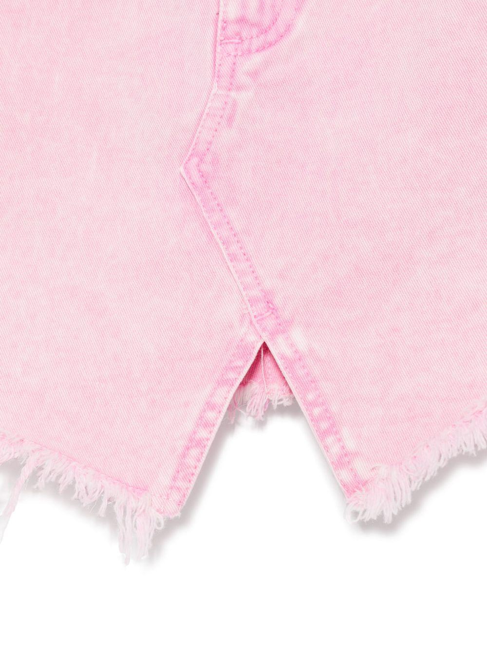 Gonna per bambina John Richmond Junior rosa con effetto schiarito RGP25161GO DENIM BARBIE JOHN RICHMOND JUNIOR 