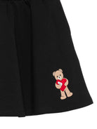 Gonna per bambina Moschino Kids nera con stampa Teddy Bear HDJ04ALDA63 60100 MOSCHINO KIDS 
