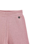 Pantaloni per bambina Monnalisa Kids rosa con design lavorato a maglia 17H409 8060 0094 MONNALISA KIDS 