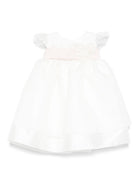 Abito per neonata La Stupenderia bianco con dettaglio fiore CCAB65 S63 LA STUPENDERIA 