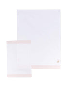 Lenzuola con logo per neonato Il Gufo bianco con orlo rifinito P25OL001B0003 0132 IL GUFO KIDS 