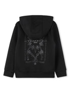 Felpa con cappuccio per bambino Givenchy Kids nero con stampa grafica H30699 09B GIVENCHY KIDS 