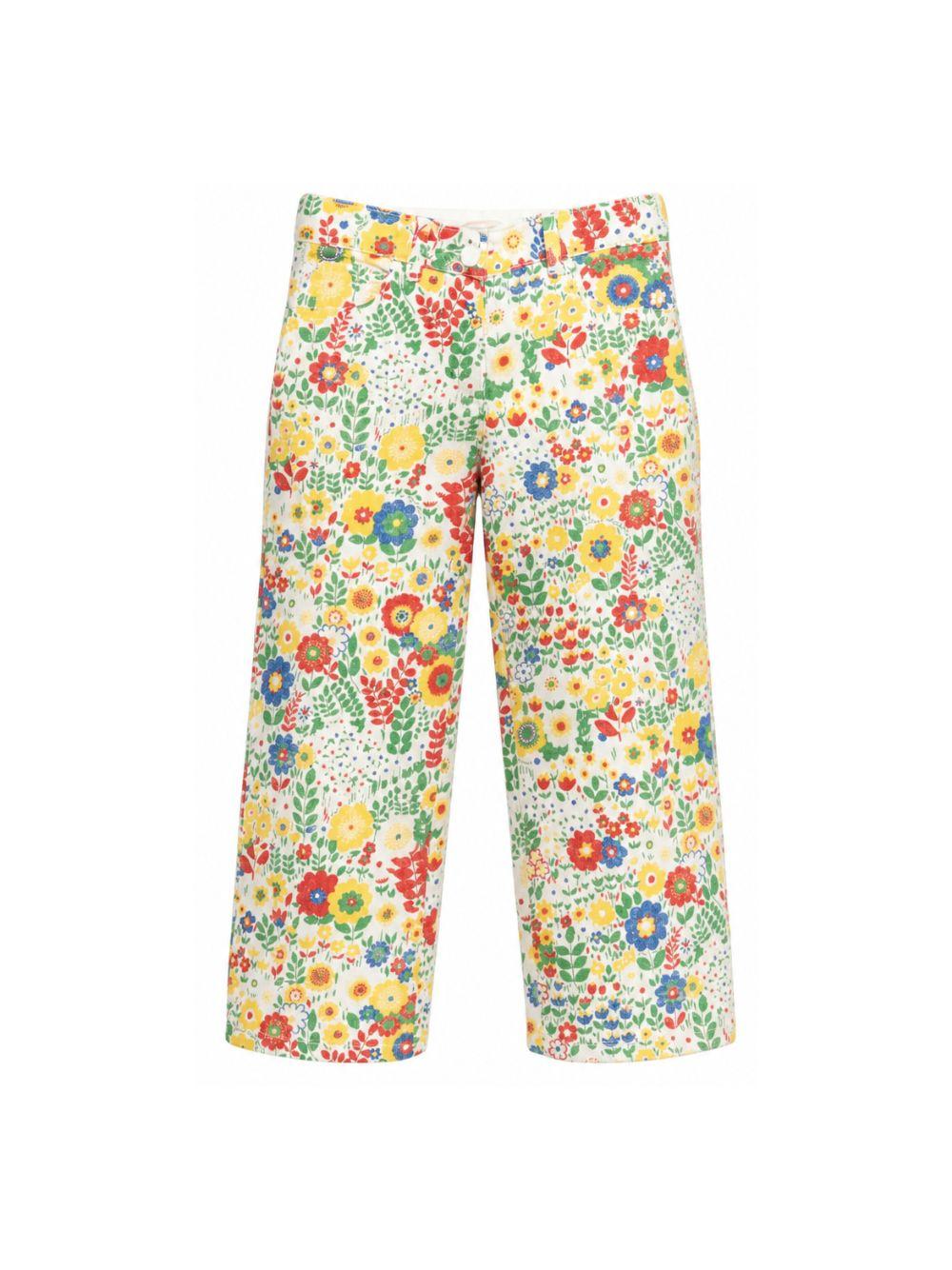 Pantaloni per bambina Stella McCartney Kids multicolore con stampa floreale TZ6A40 Z3891 999MC STELLA McCARTNEY KIDS 
