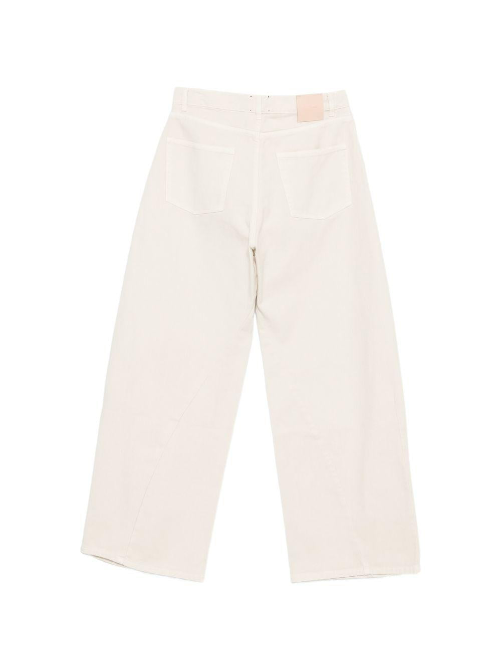 Jeans per donna Alysi bianco con design a gampa ampia 216118 P 6035 GESSO ALYSI 