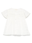 Abito per neonata Louise Misha Morlina bianco con maniche corte FRI-S25-S0142 SNOW LOUISE MISHA KIDS 