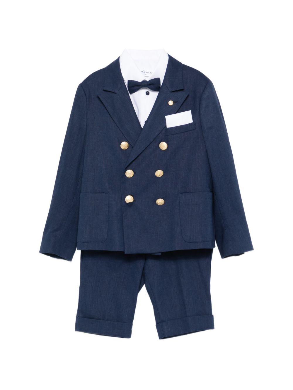 Completo per bambino Colorichiari blu a doppiopetto MB508307 4917 60 COLORICHIARI KIDS 