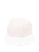 Cappello per neonata La Stupenderia beige con orlo a contrasto e corona rotonda TBCP53D05 D01 LA STUPENDERIA KIDS 