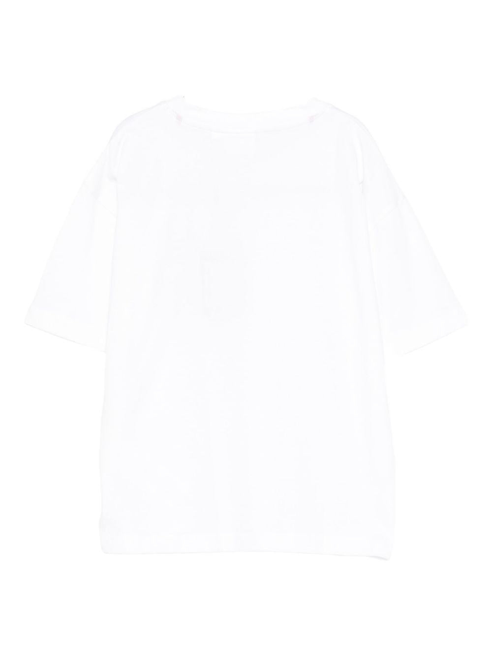 T-shirt per bambino Hugo Kids bianca con stampa con logo G00434 10P Hugo 