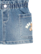 Gonna per neonata Moschino Kids denim con logo sul davanti MAJ019LDE17 40507 MOSCHINO KIDS 