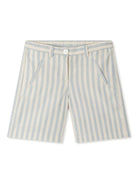 Shorts per bambina Bonpoint azzurro a righe S05GBEW00011 210 BONPOINT KIDS 
