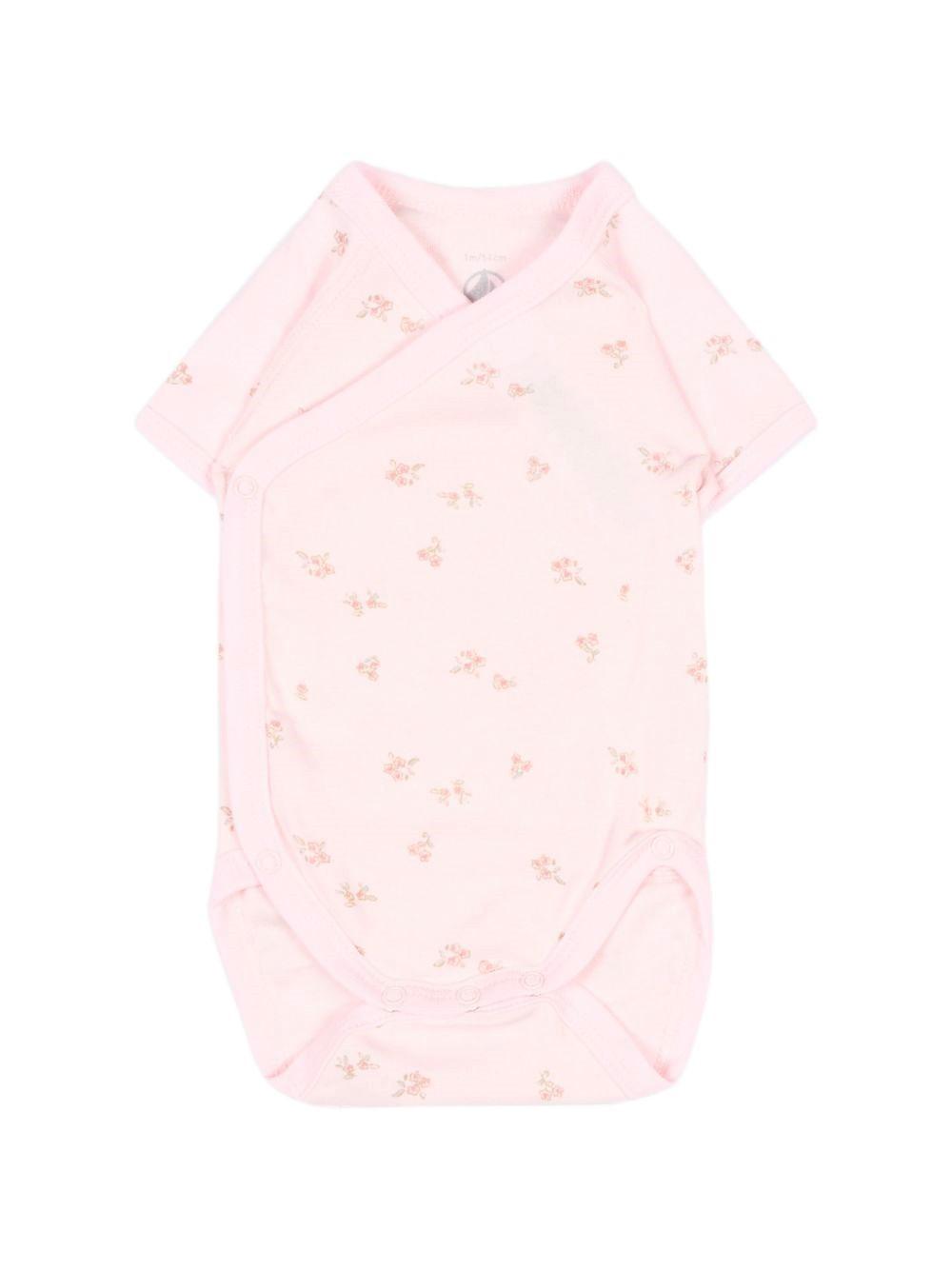 Set di tre body per neonata Petit Bateau multicolore con stampa floreale A0GHN 00 PETIT BATEAU KIDS 