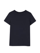 T-shirt per bambina Chloè Kids blu con stampa logo sul davanti C21301 859 CHLOE' KIDS 