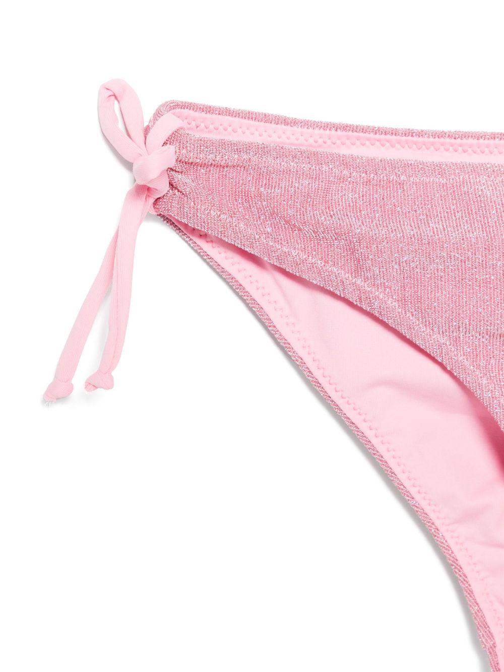 Bikini per bambina MC2 Saint Barth Kids rosa in lamé TILL001 01162H MC2 ST. BARTH KIDS 