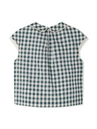 Blusa Elivia per bambina Bonpoint verde con girocollo S05GBLW00026 448A BONPOINT KIDS 