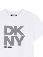 Set di due t-shirt per bambino Dkny Kids bianco e nero con stampa con logo D62544 M41 DKNY KIDS 