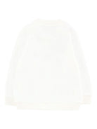 Felpa per neonati Moschino Kids bianco con logo Teddy Bear MNF060LCA40 10063 MOSCHINO KIDS 