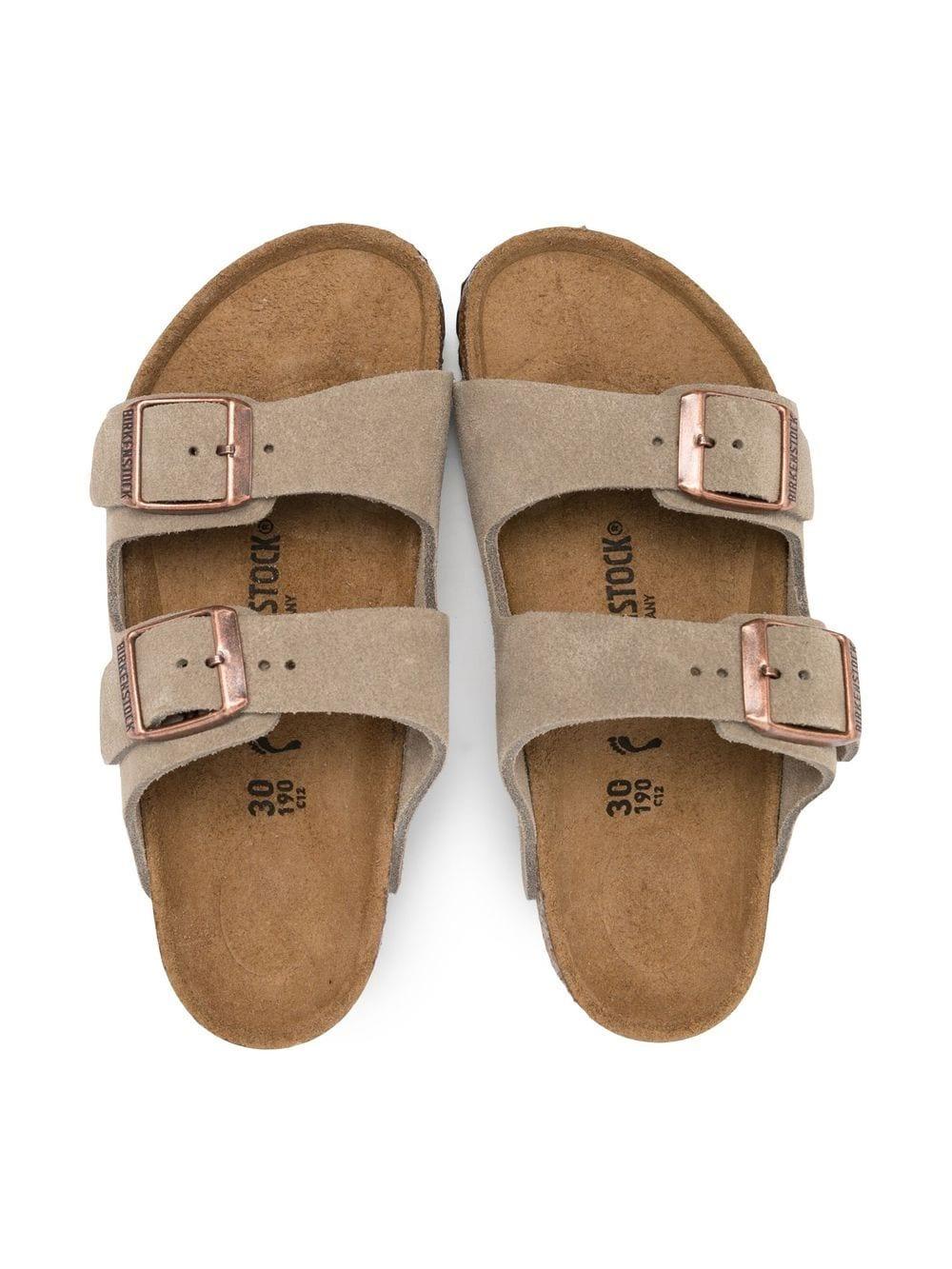 Ciabatte per bambini Birkenstock Kids marroni con fibbia 1021704 TAUPE BIRKENSTOCK KIDS 
