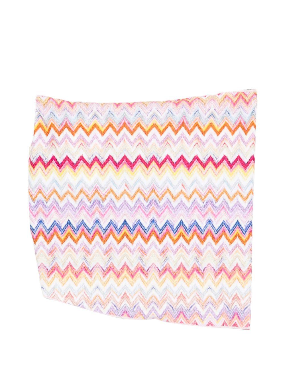 Pareo per bambina Missoni Kids multicolor con design a zig-zag MYCB09 Z3801 999 MISSONI KIDS 