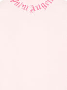 Felpa per bambina Palm Angels Kids rosa con logo sul davanti PGBA013S26FLE004 042 PALM ANGELS KIDS 