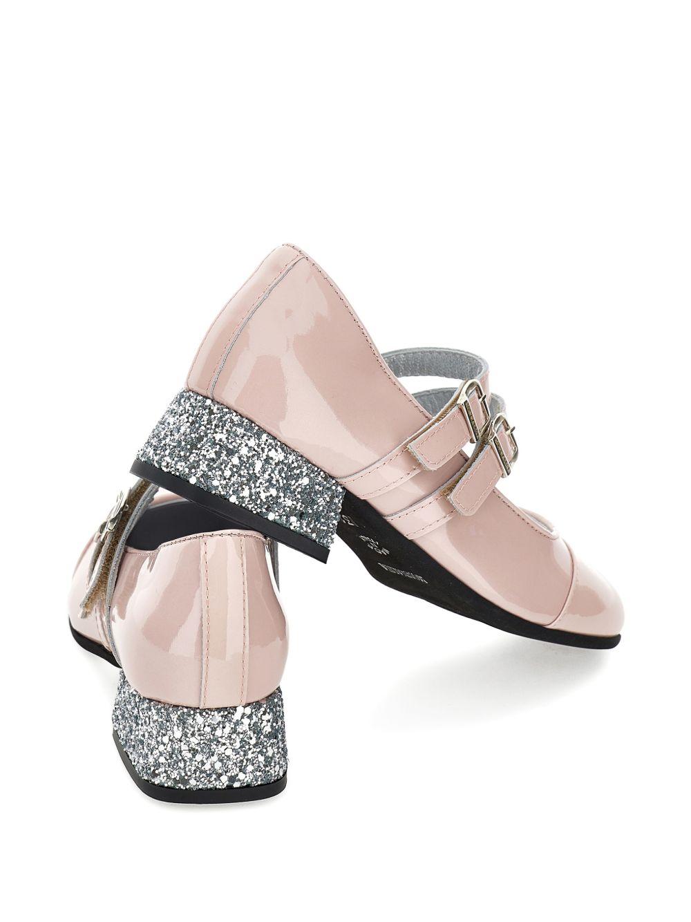Ballerine per bambina Monnalisa Kids rosa con tacco largo con glitter 87H000 8770 0091 MONNALISA KIDS 